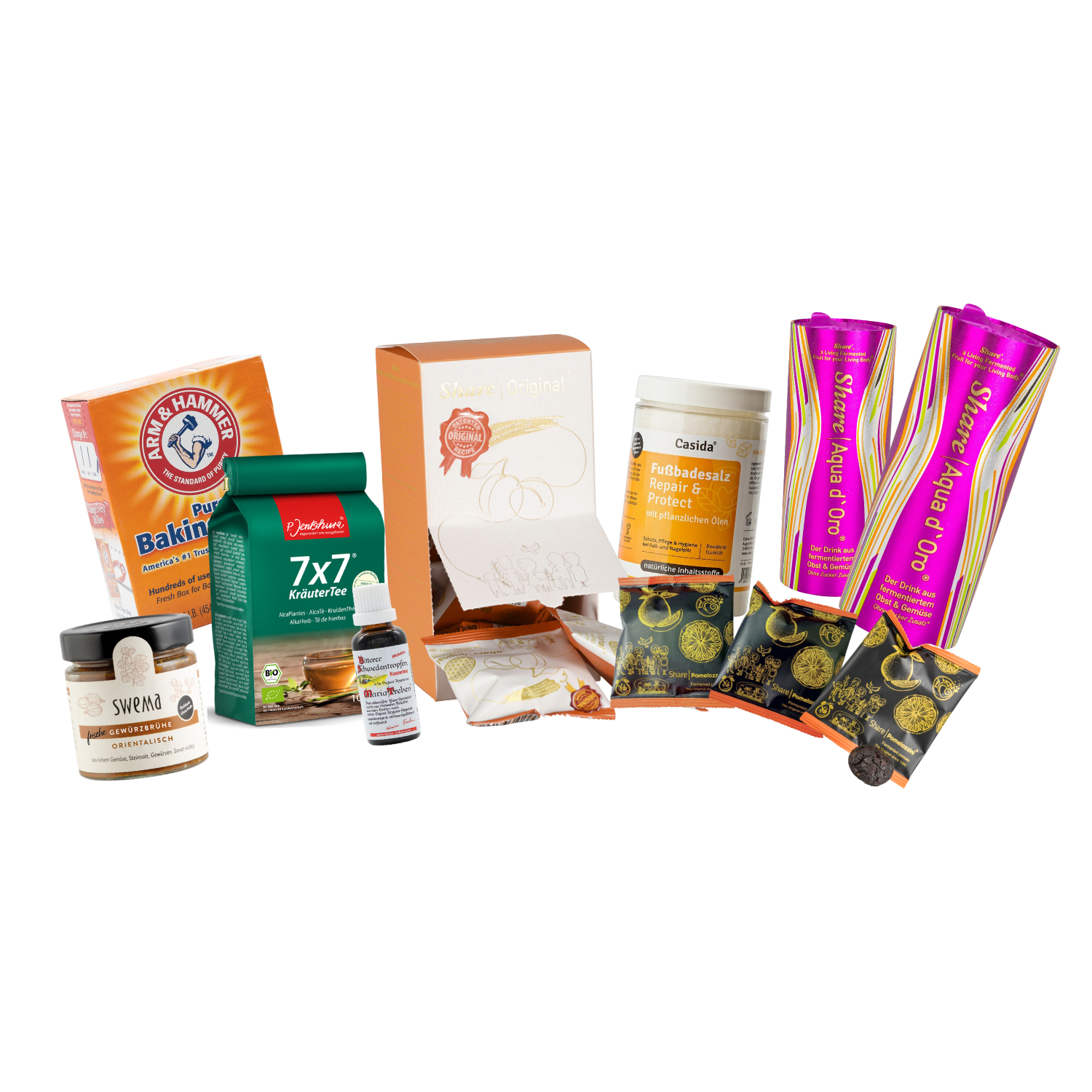 Kokoswasserfasten Equipment-Set