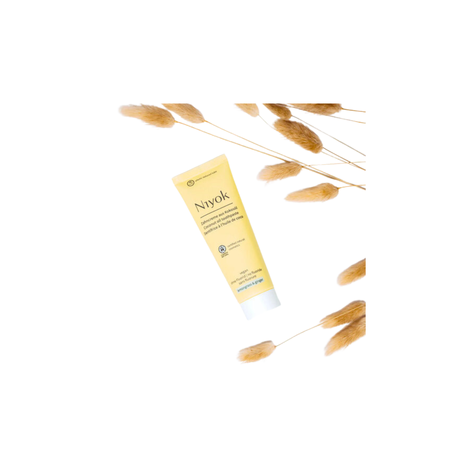 Zahncreme Zitronengras & Ingwer aus Kokosöl 