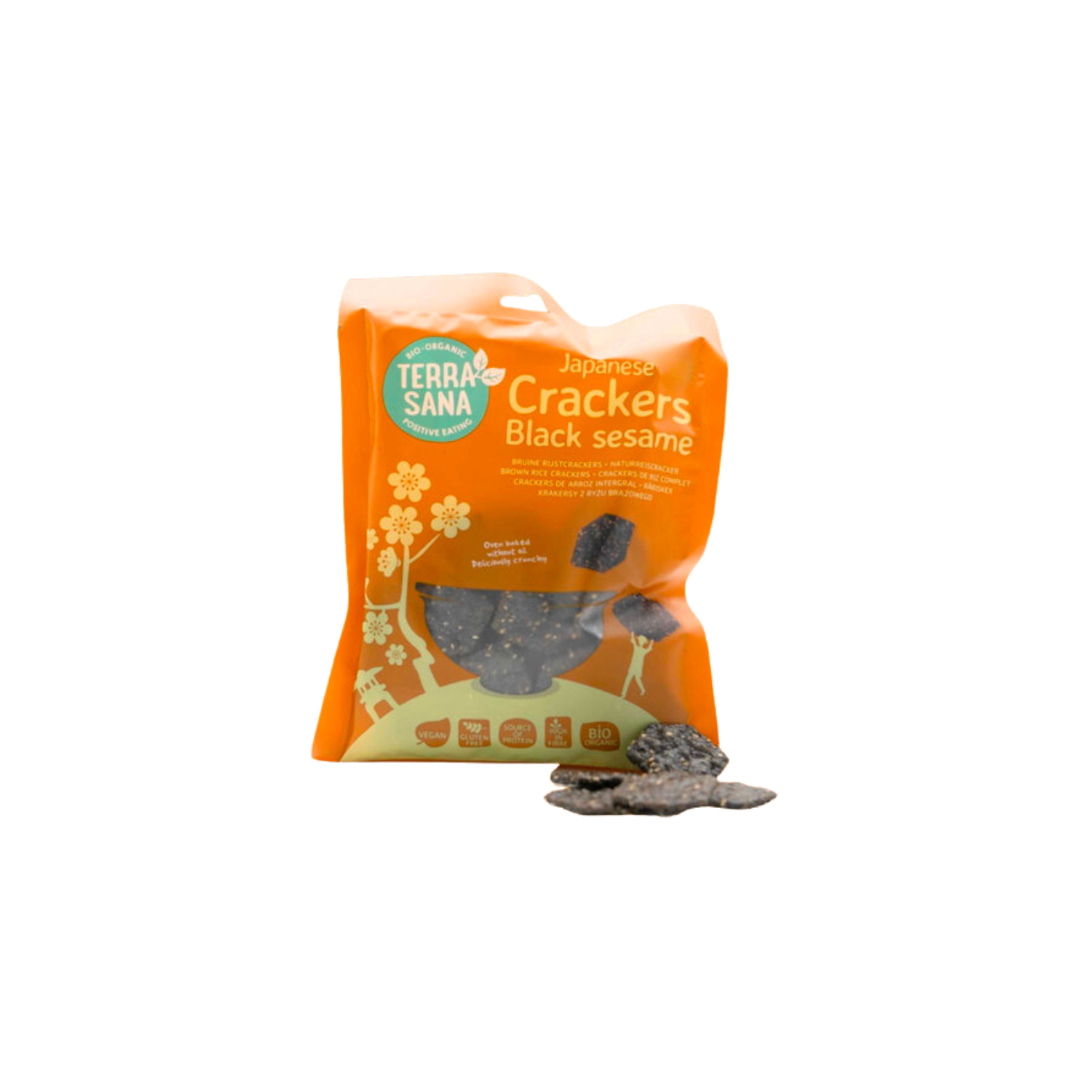 Cracker - Naturreiscracker mit schwarzem Sesam