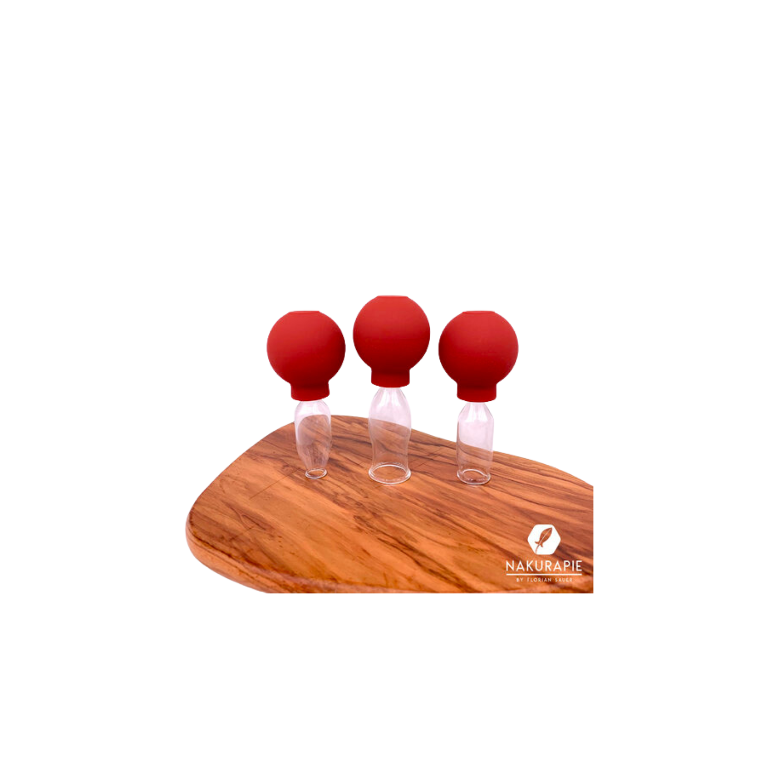 Schröpfgläser mit Saugball 3er Set 