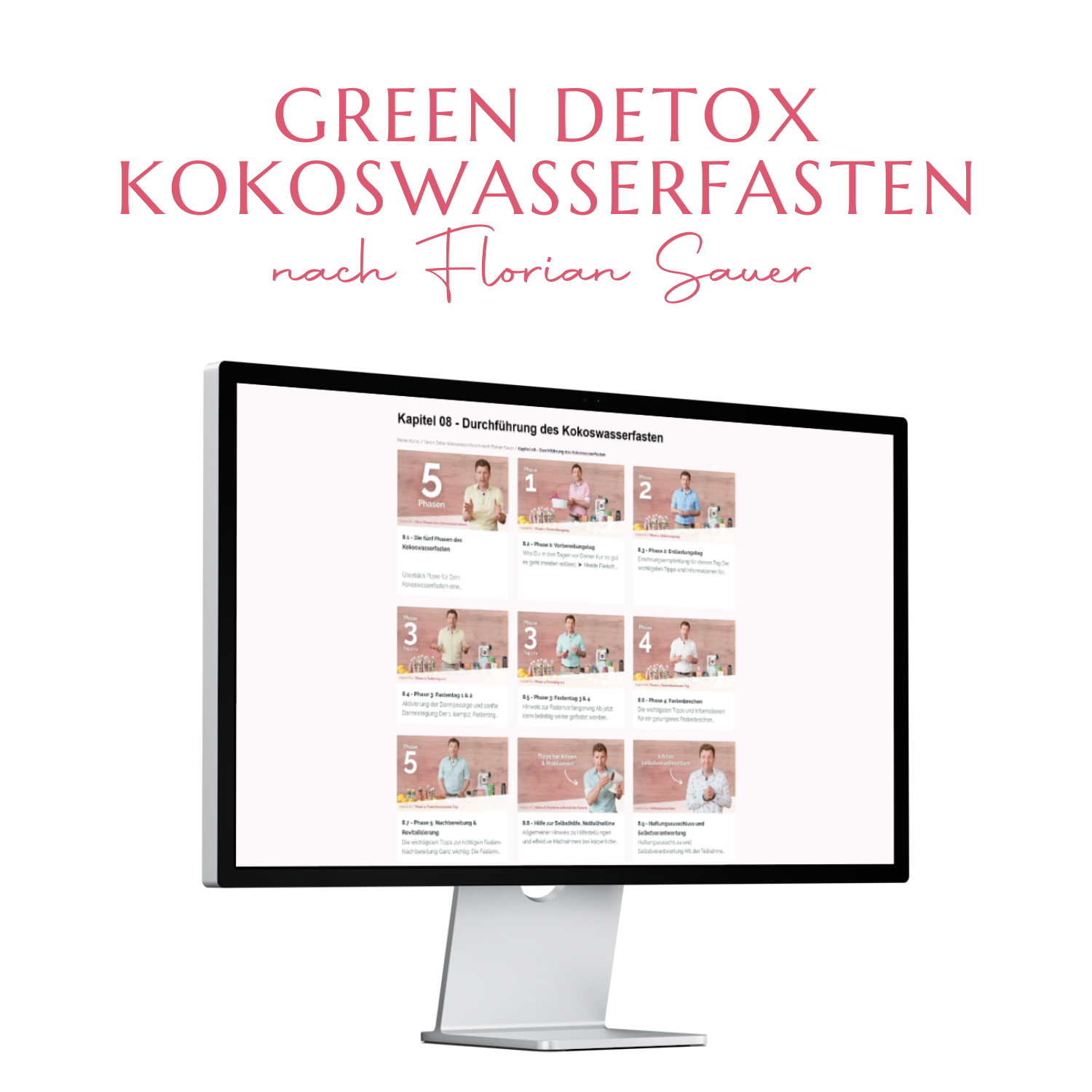Green Detox Kokoswasserfasten - Video-Anleitung nach Florian Sauer
