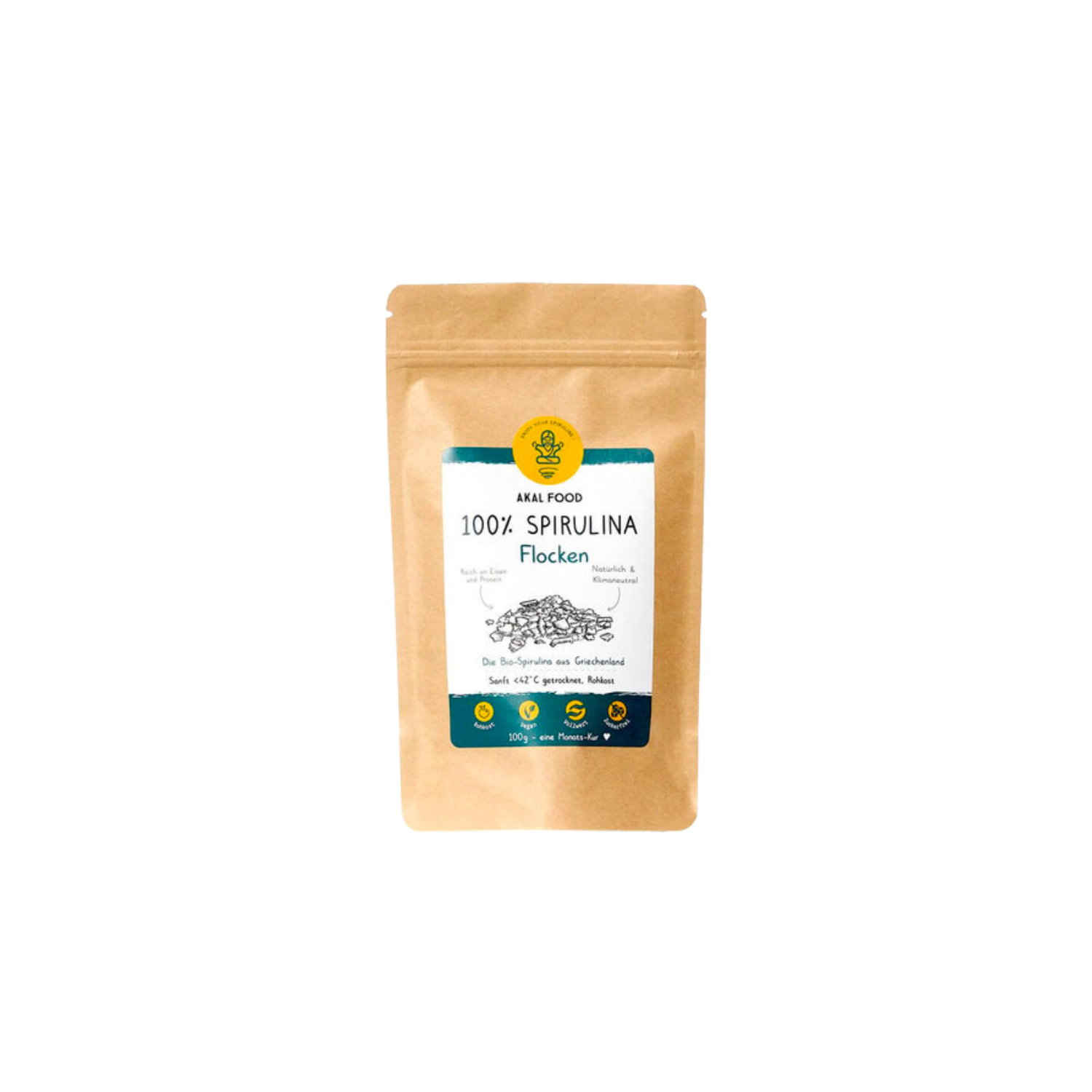 Spirulina Flocken in wiederverschließbarer Tüte