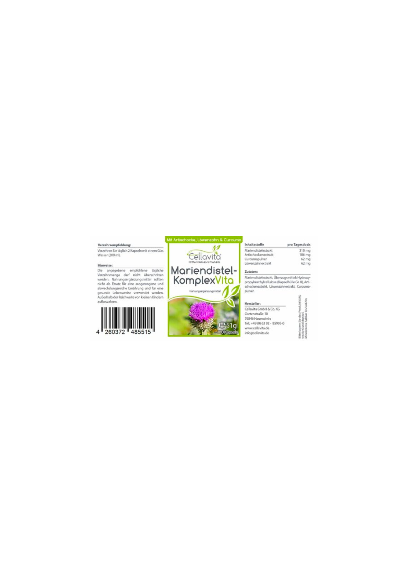 Mariendistel Tinktur - 35 % Vol.