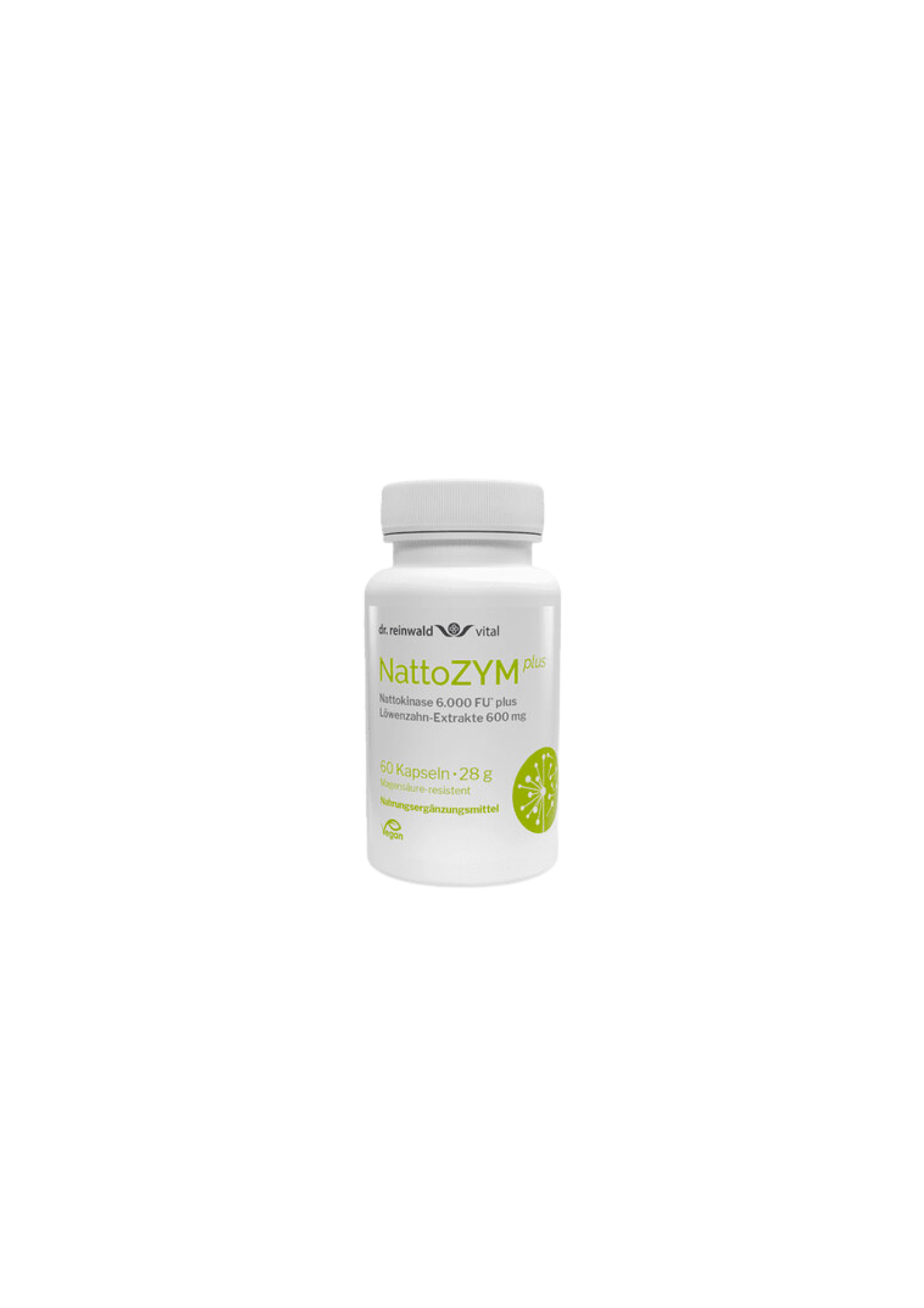 NattoZYM plus -  Nattokinase / 6.000 FU* + Löwenzahn-Extrakte 