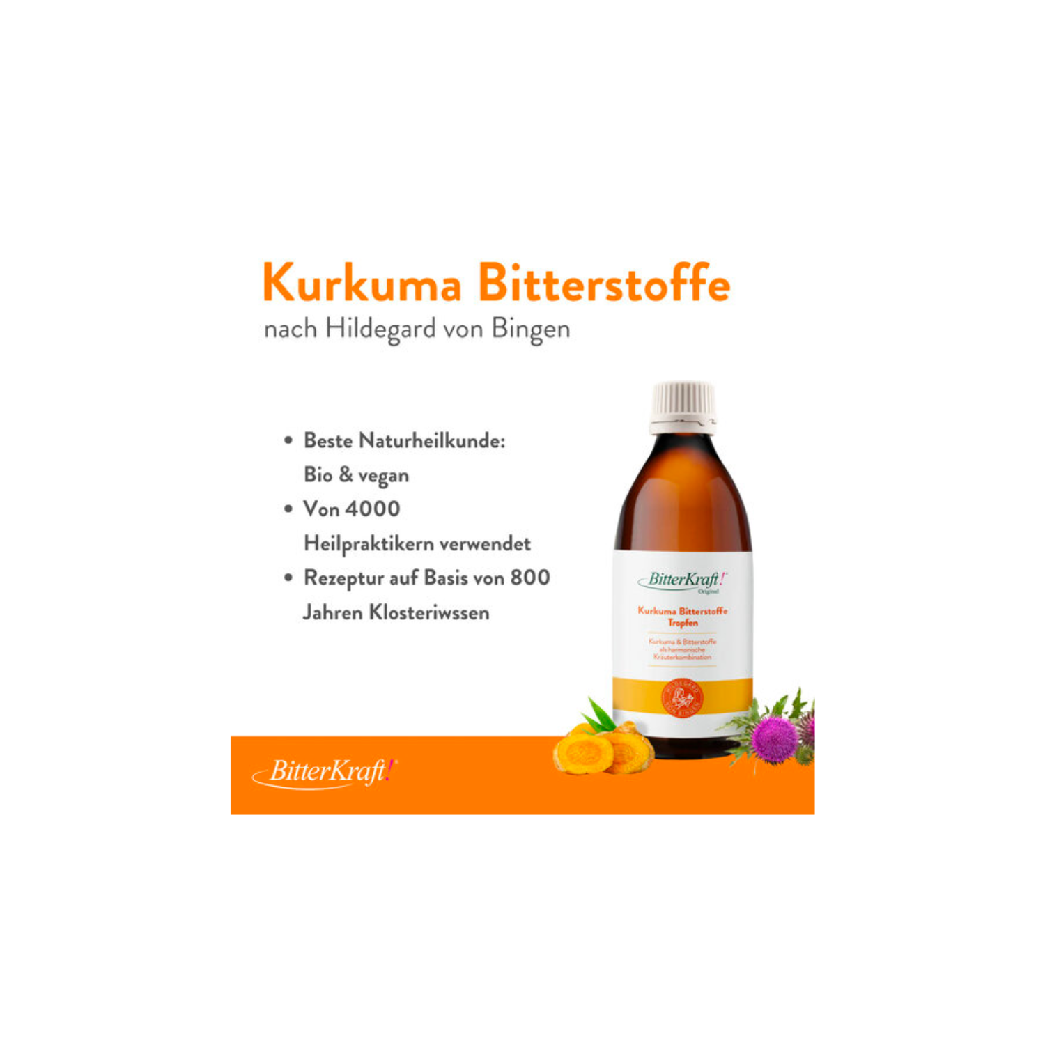 Bitterstoffe mit Kurkuma - Tropfen
