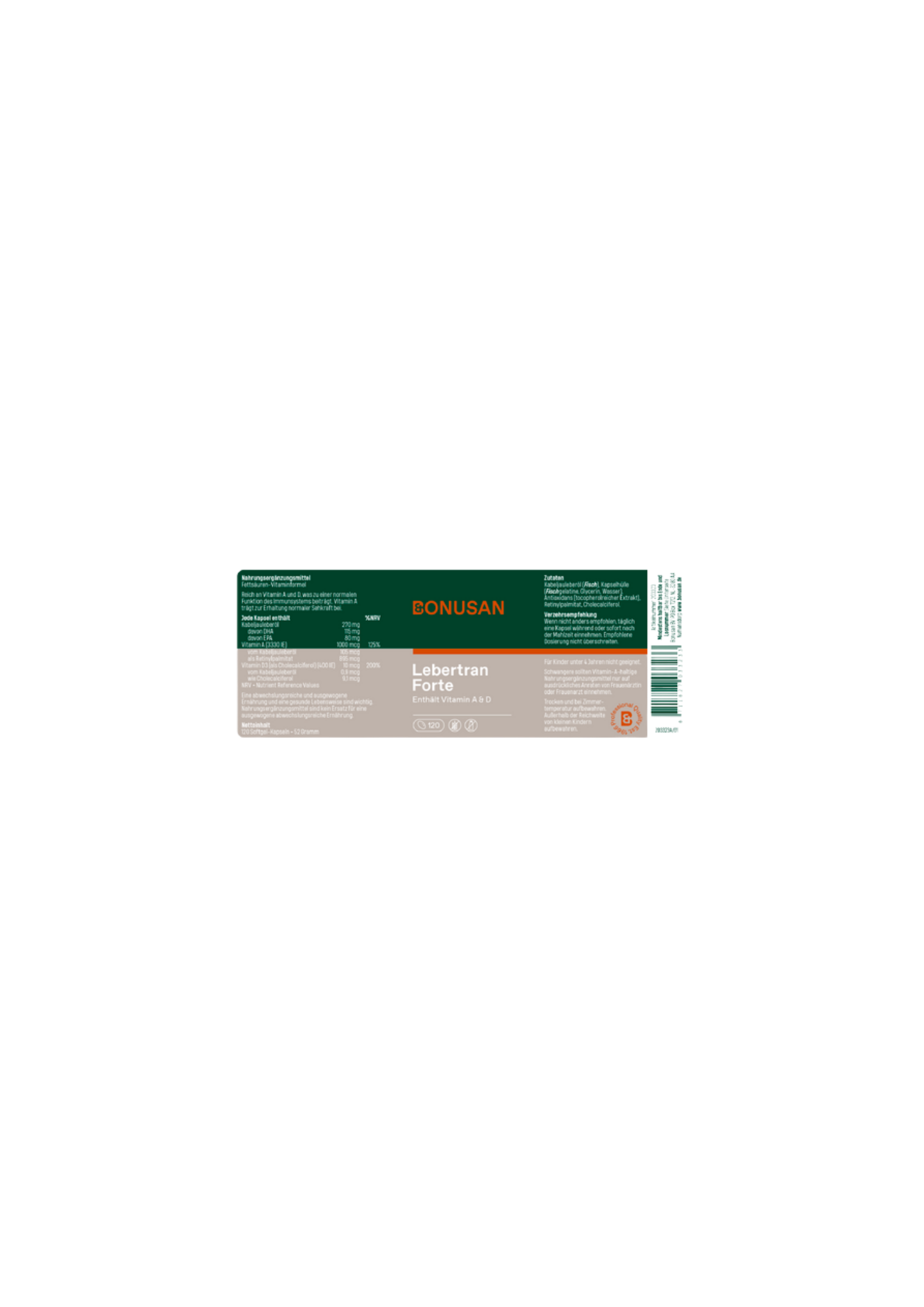 Lebertran Forte - mit Vitamin A+D