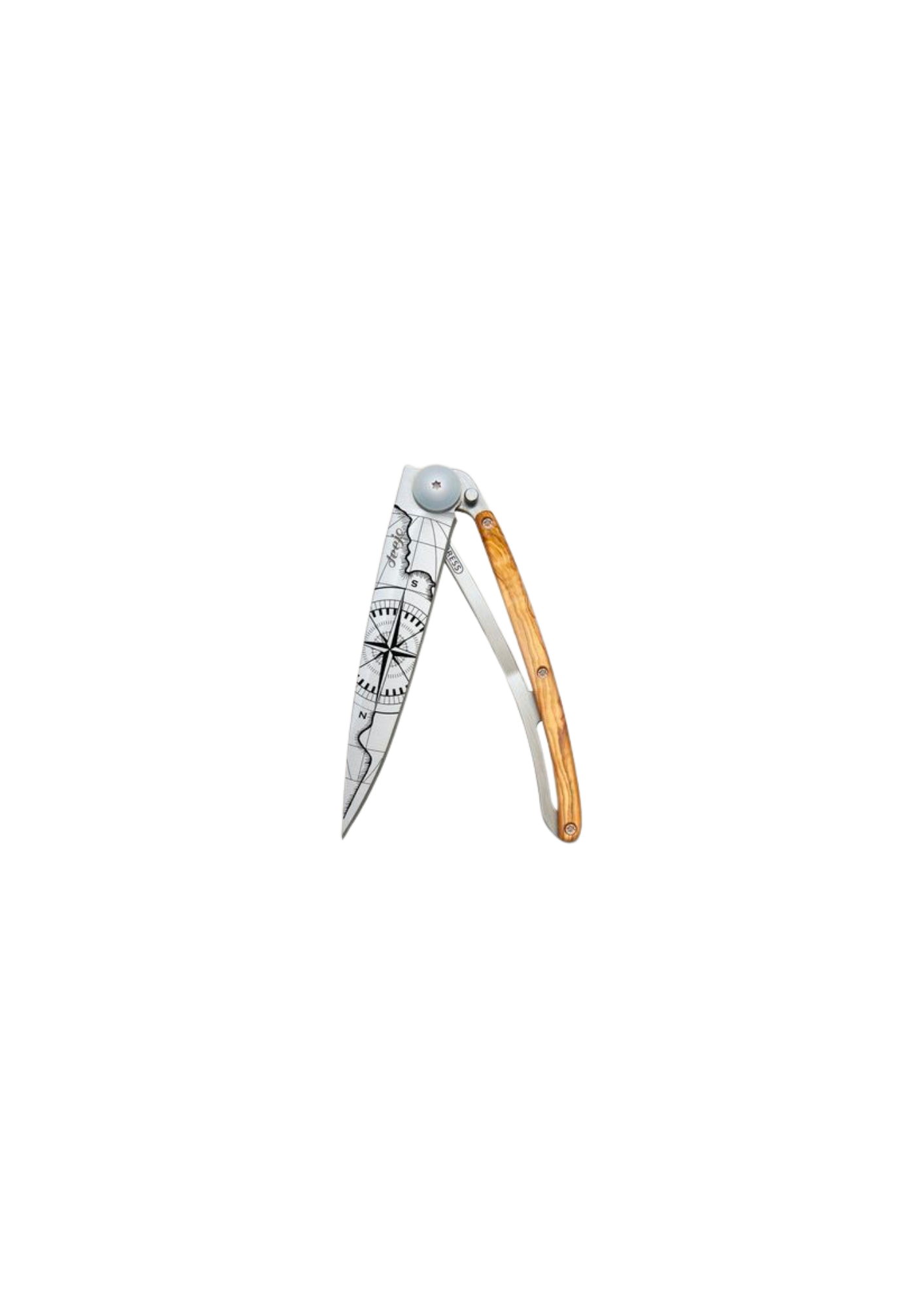 Taschenmesser mit Olivenholzgriff