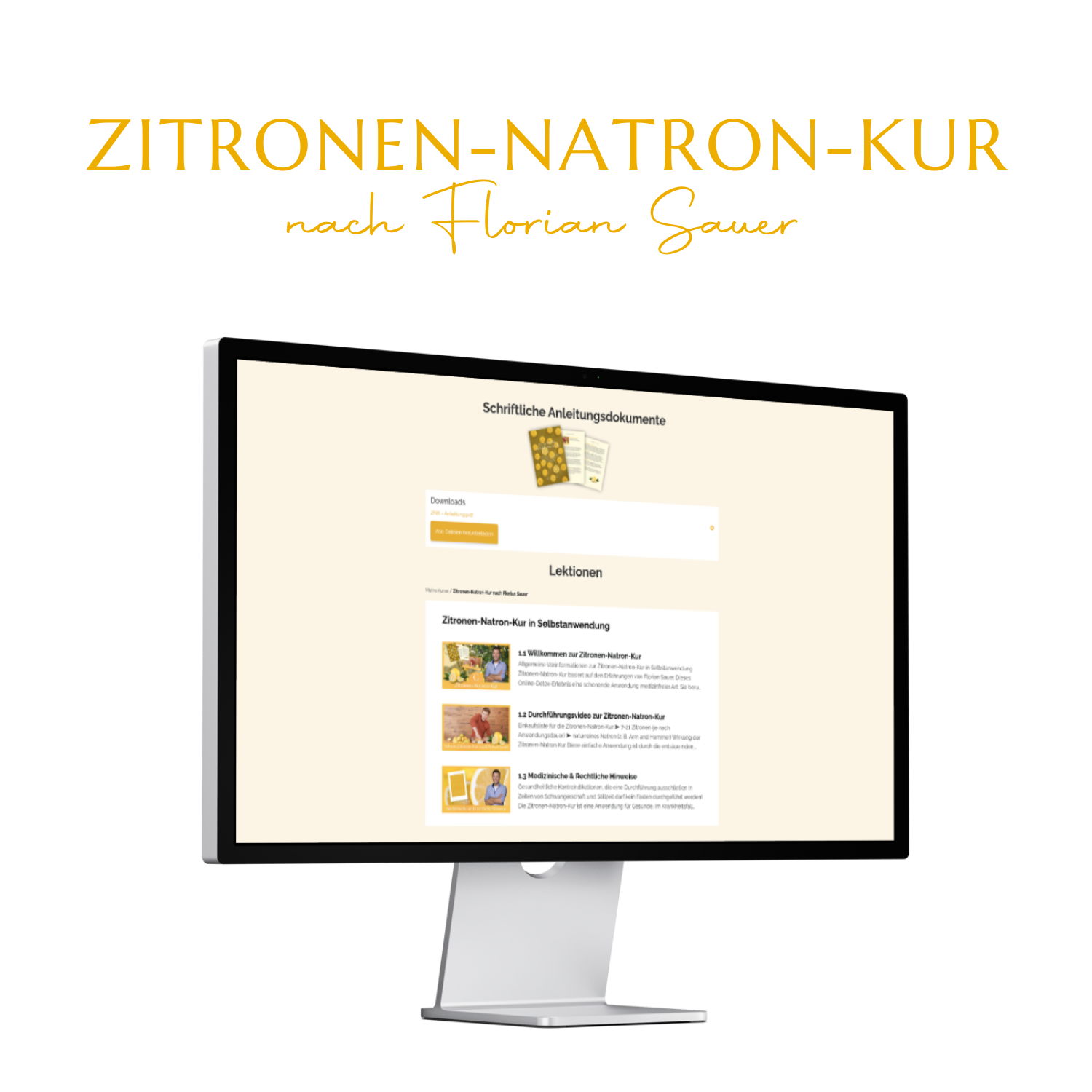 Zitronen-Natron-Kur - Video-Anleitung nach Florian Sauer