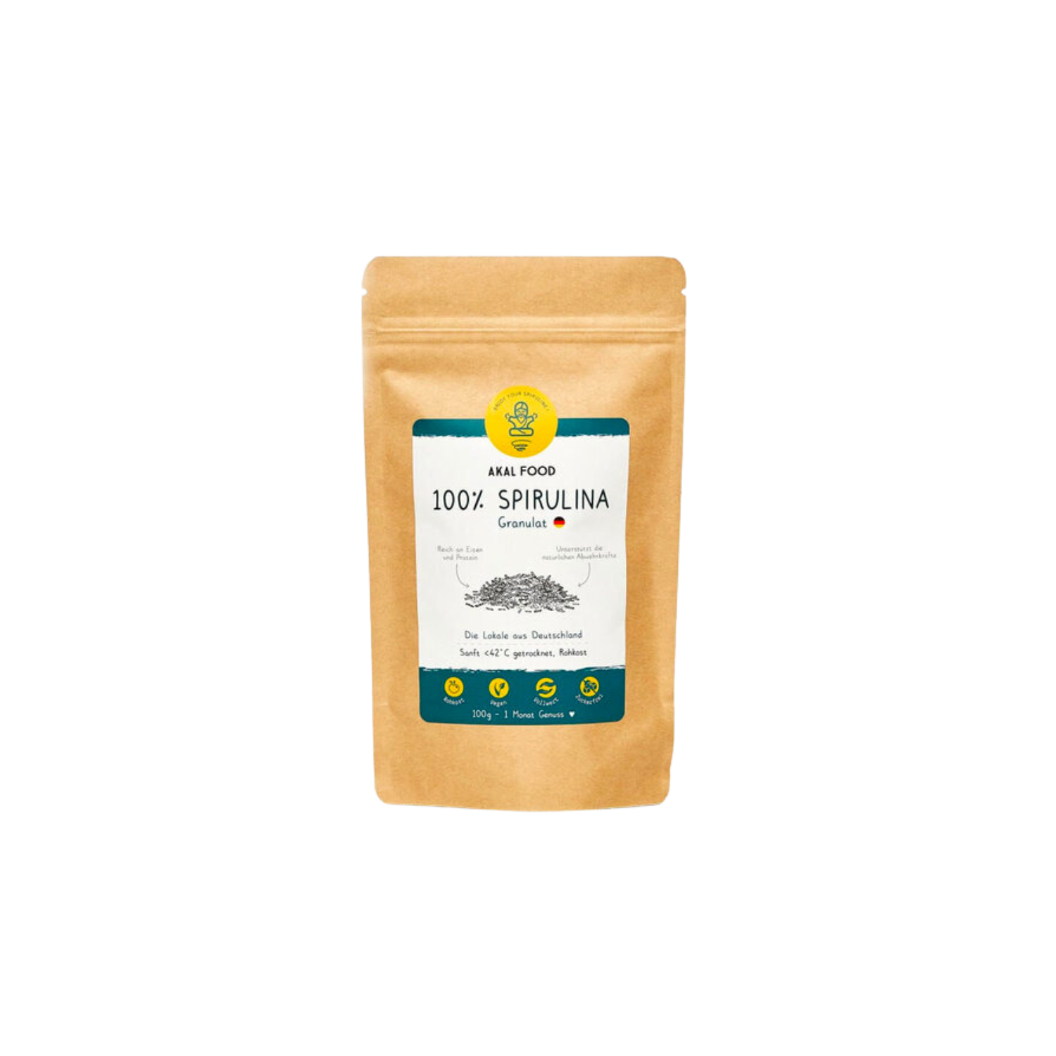 Spirulina Granulat/Streusel in wiederverschließbarer Tüte 