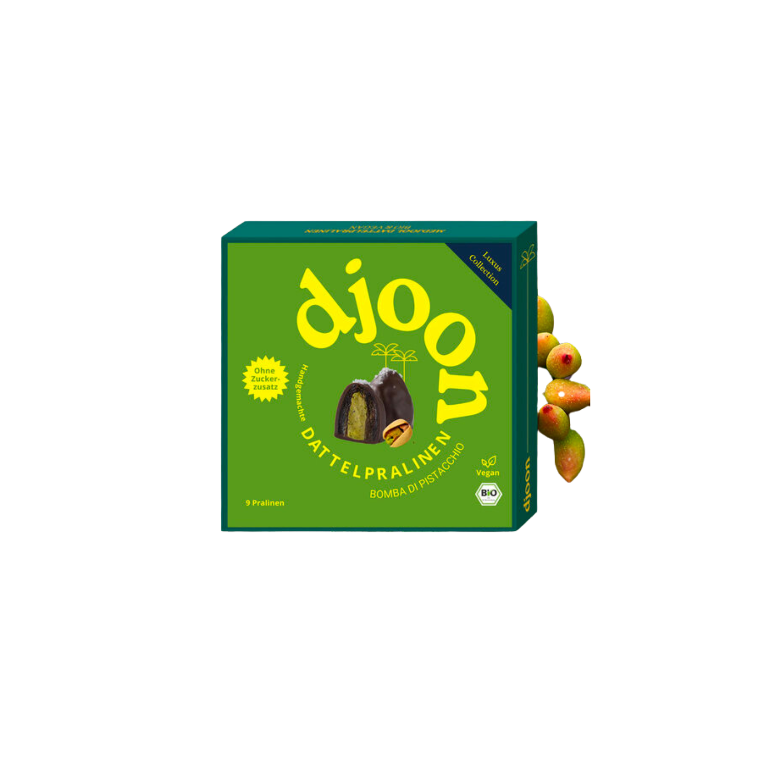 Dattelpralinen Bomba di Pistacchio