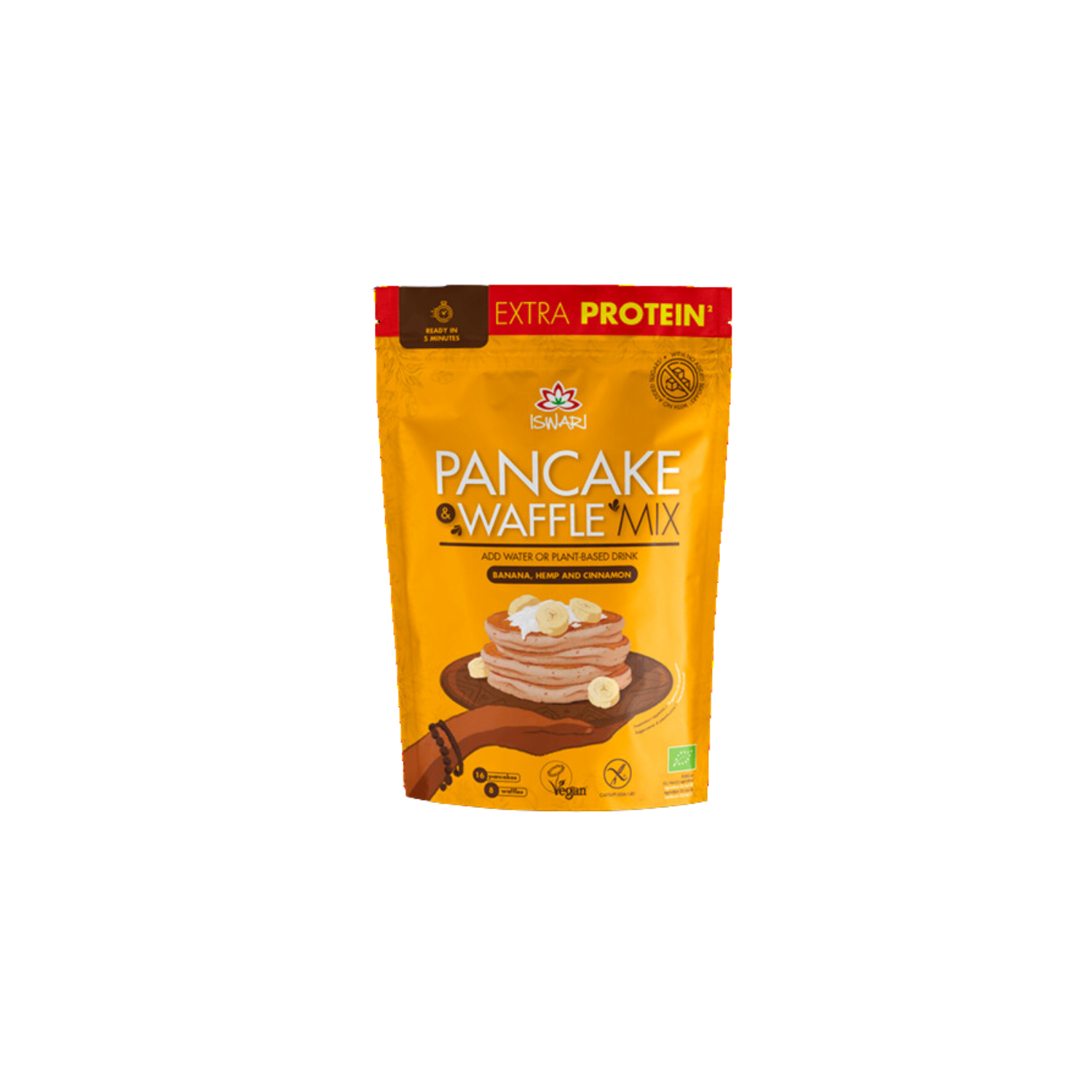 Pancake Waffel Mischung - Banane - Hanf - Zimt